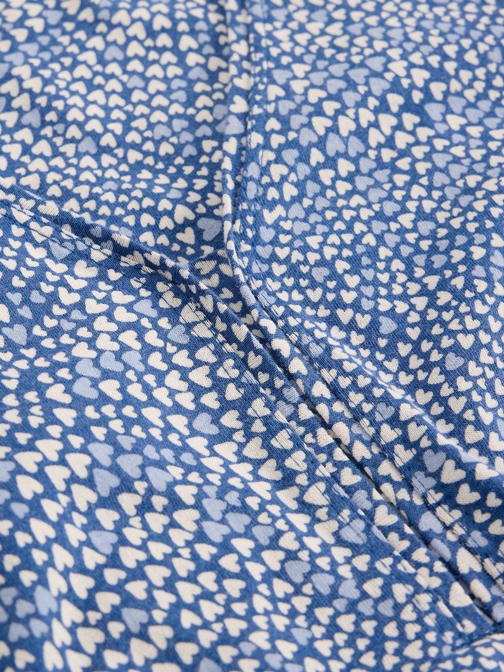 Meg Jersey Dress in BLUE MLT - FLAT DETAIL