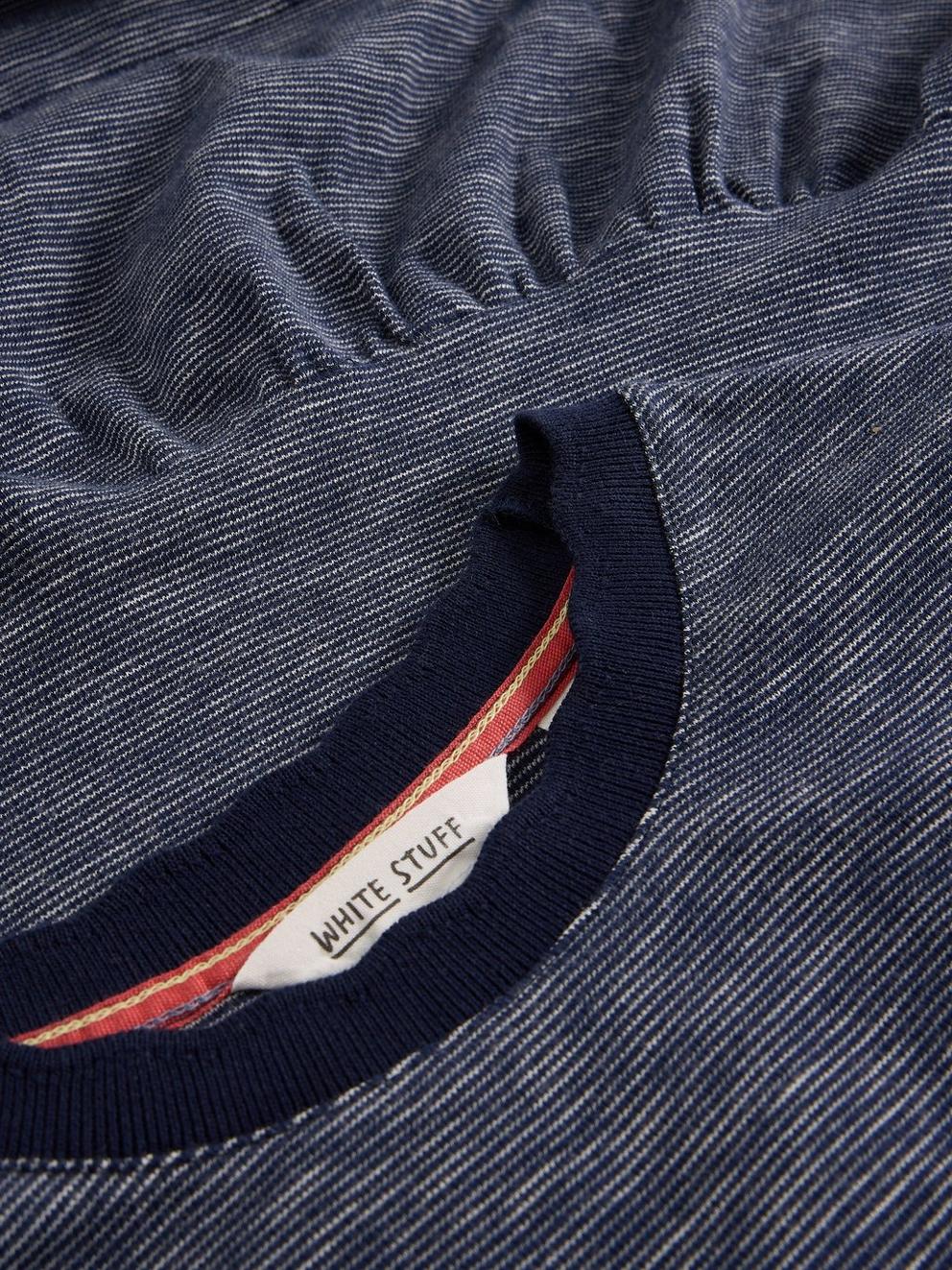 Vera Jersey Dress in NAVY MULTI - FLAT DETAIL