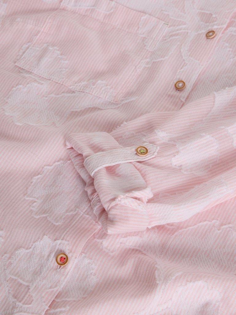 Sophie Jacquard Shirt in PINK MLT - FLAT DETAIL