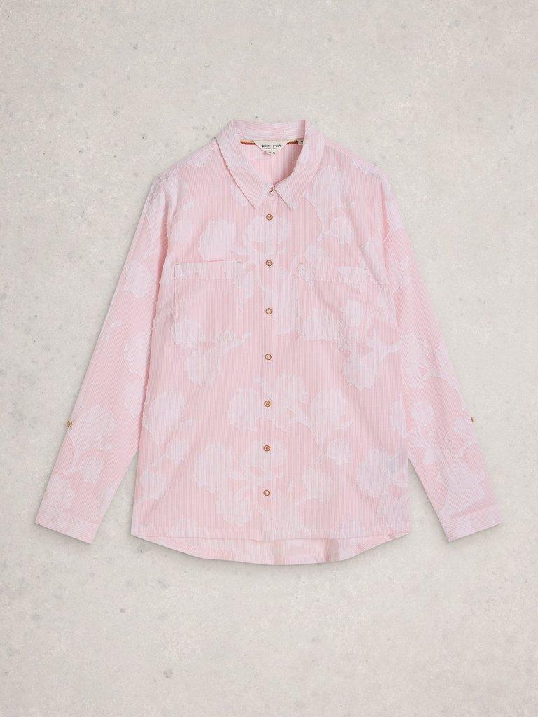 Sophie Jacquard Shirt in PINK MLT - FLAT FRONT