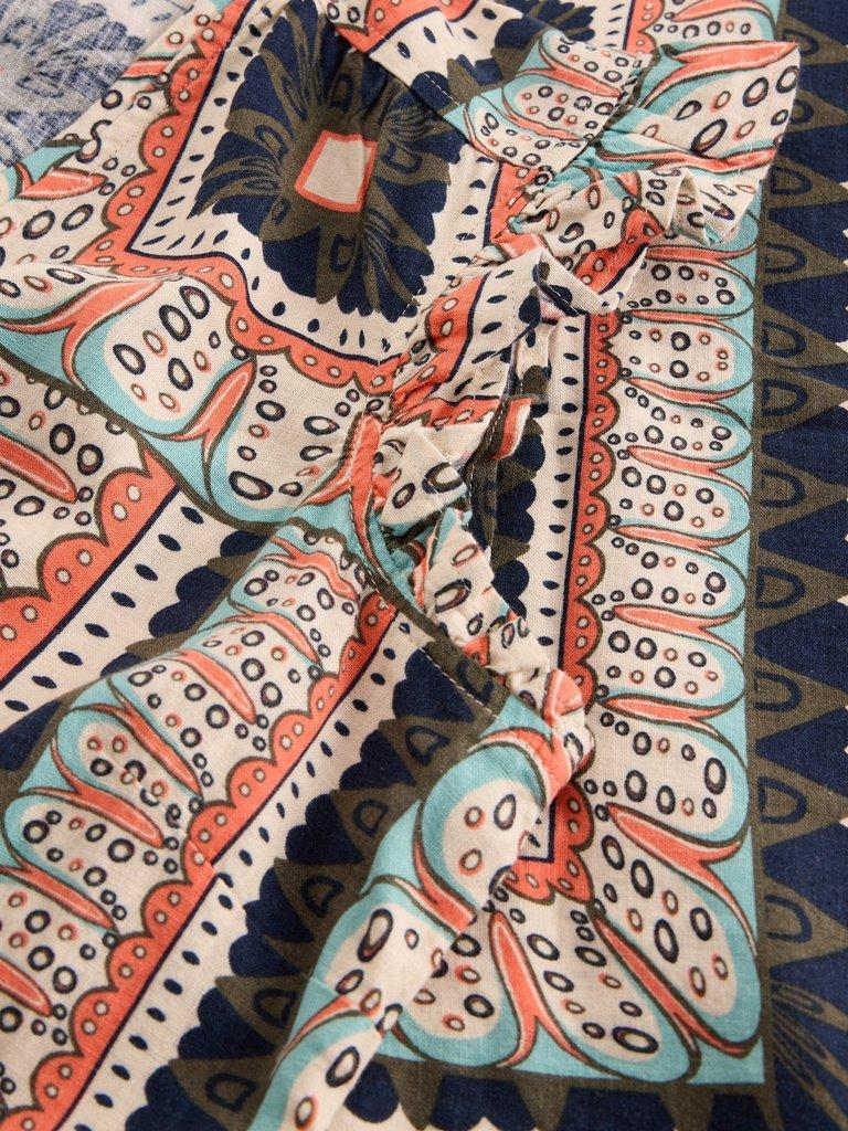 Lorna Linen Blend Sleeveless Maxi Dress in IVORY MLT - FLAT DETAIL