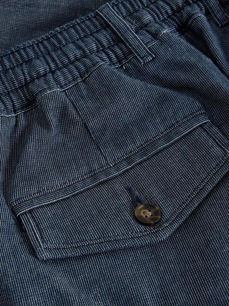 Striped Drawstring Chino in DENIM MLT - FLAT DETAIL