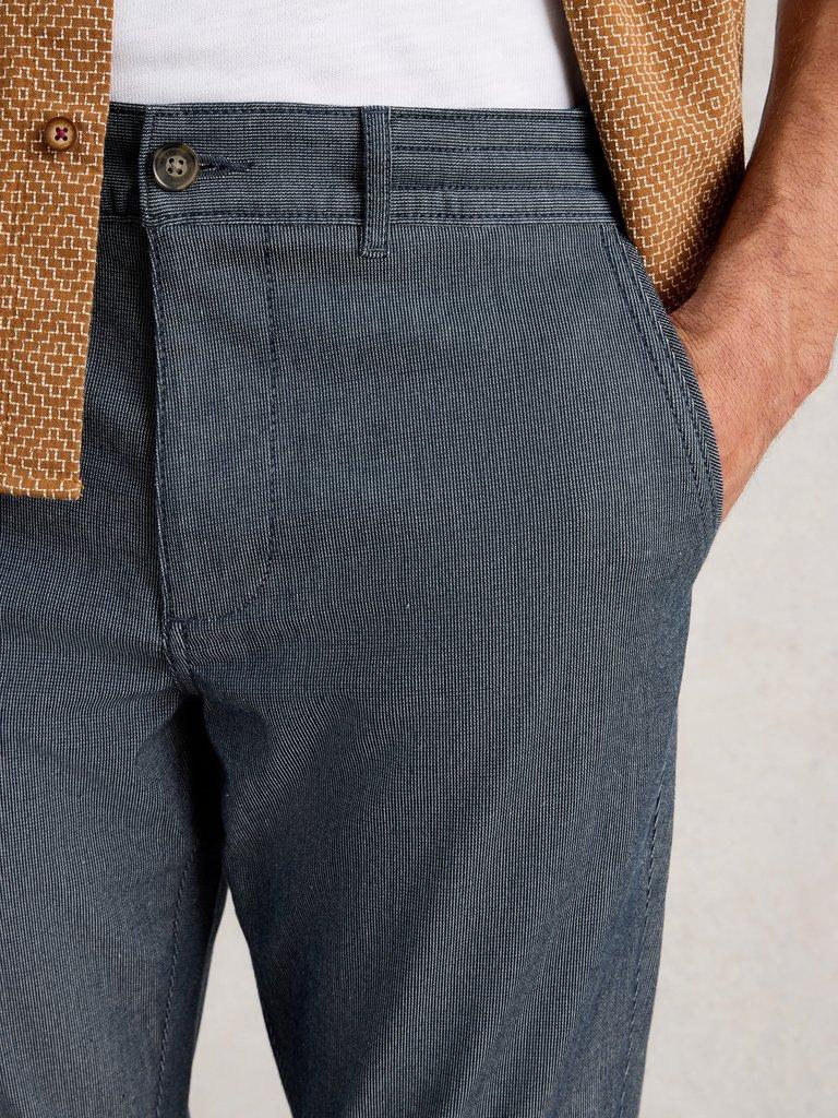 Striped Drawstring Chino in DENIM MLT - MODEL DETAIL