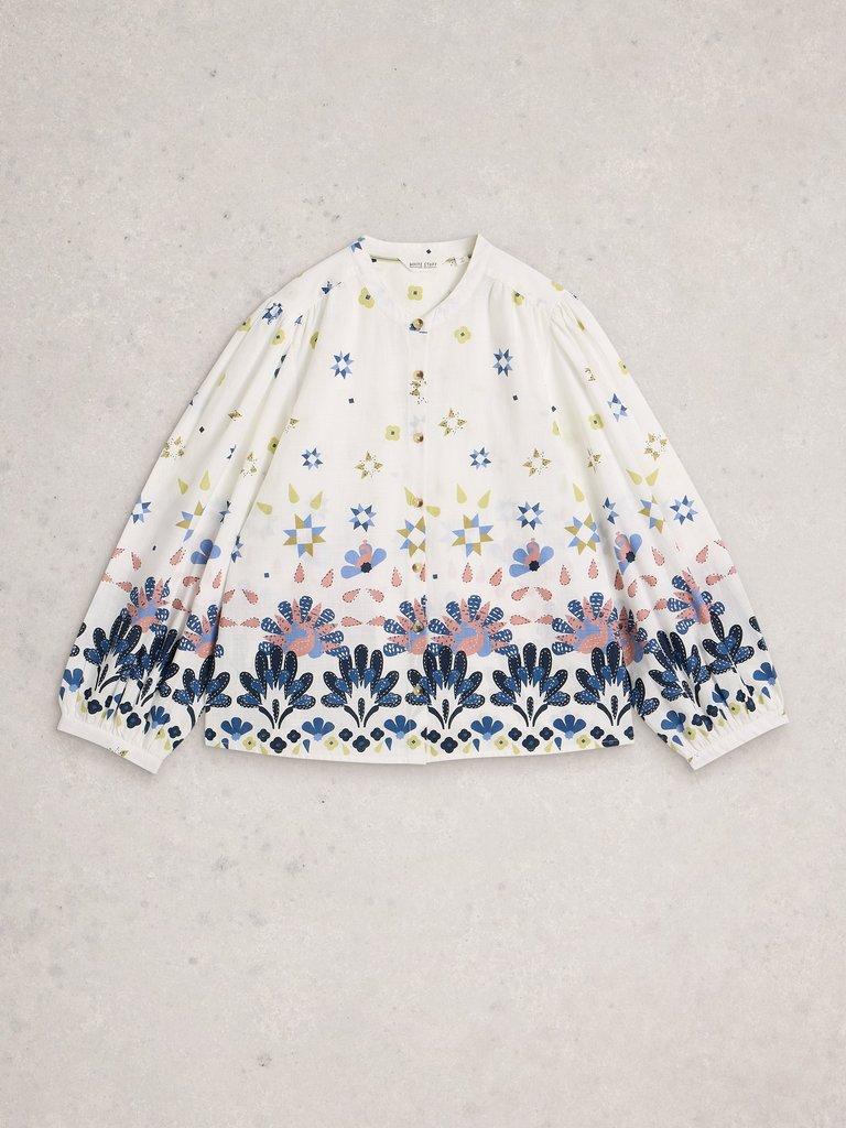 Lana Top in IVORY MLT - FLAT FRONT