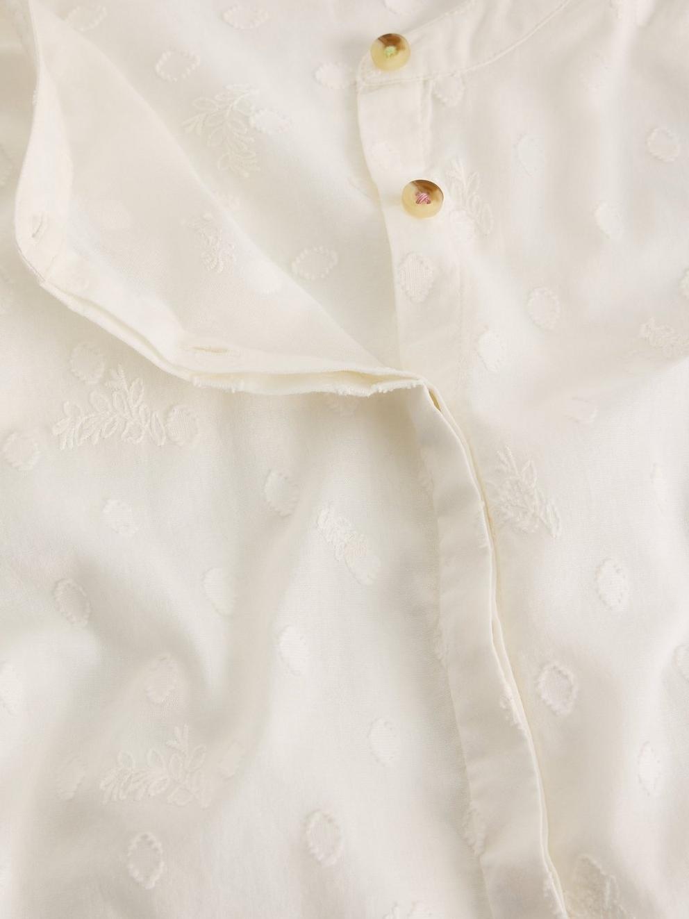 Lana Top in PALE IVORY - FLAT DETAIL