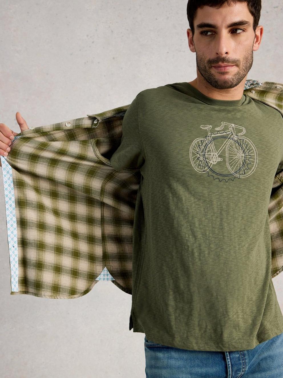 Abersoch Cogs Graphic Tee in GREEN PR - LIFESTYLE