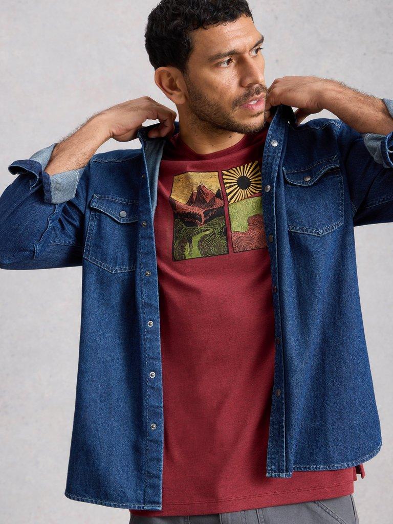 Abersoch Hike Graphic Tee in RED PR - LIFESTYLE