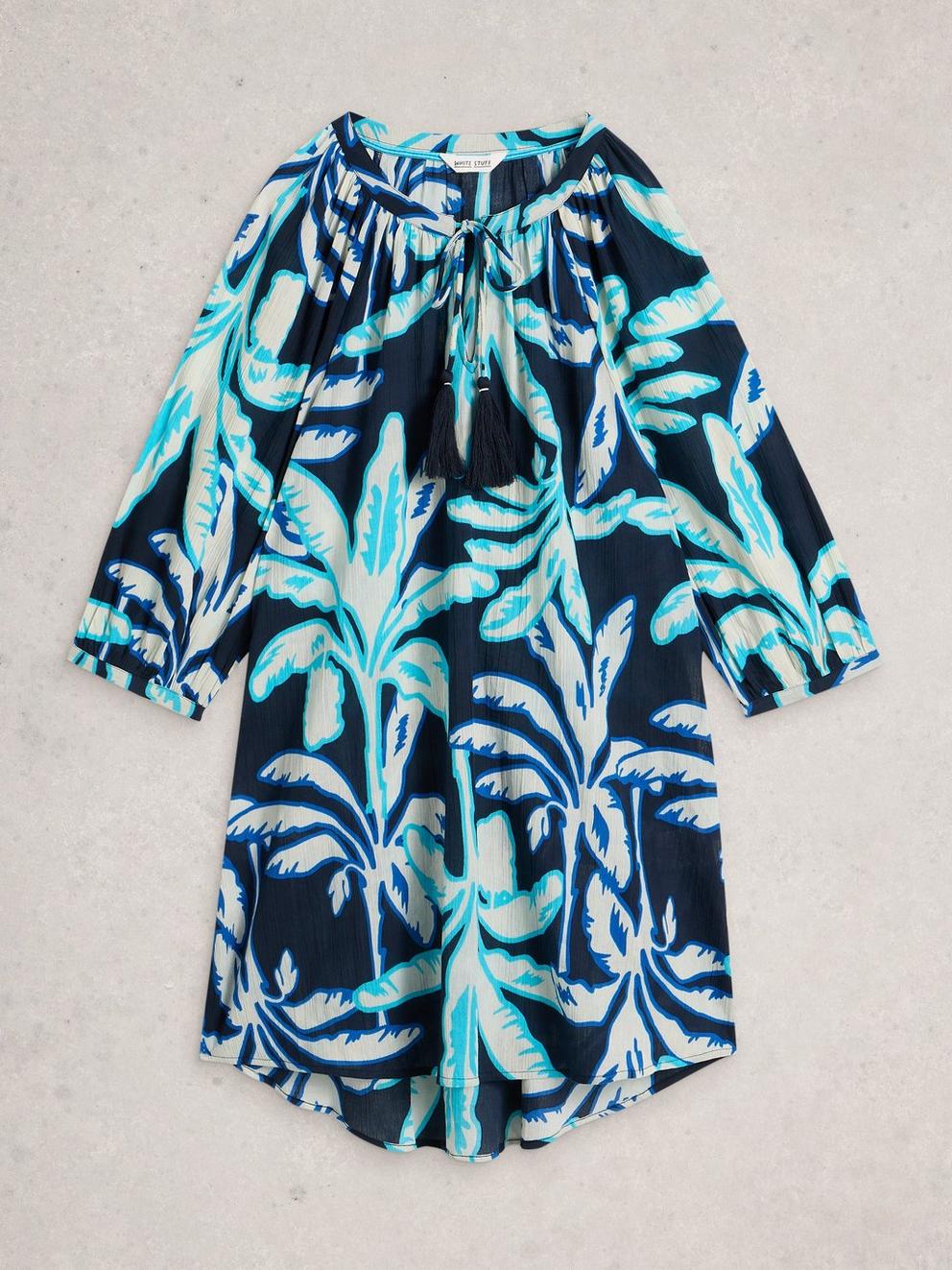 Lottie Beach Cover Up in NAVY PR - FLAT FRONT