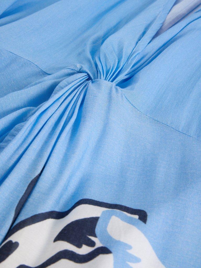 Cleo Cover Up Kimono in BLUE MLT - FLAT DETAIL