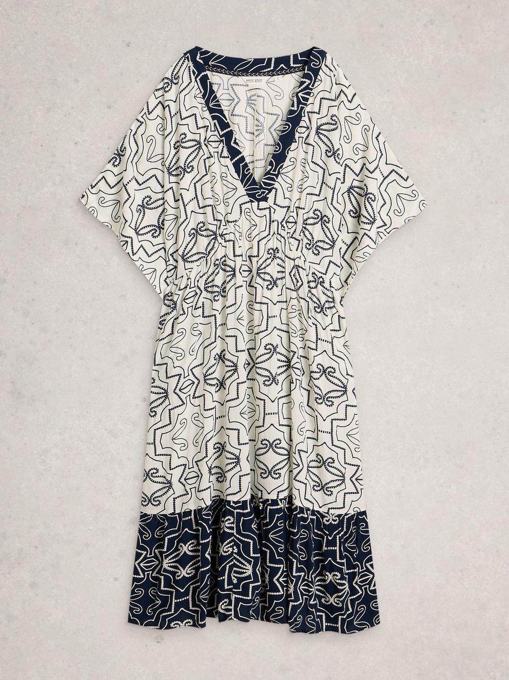 Otterley Beach Dress in IVORY PR - FLAT FRONT