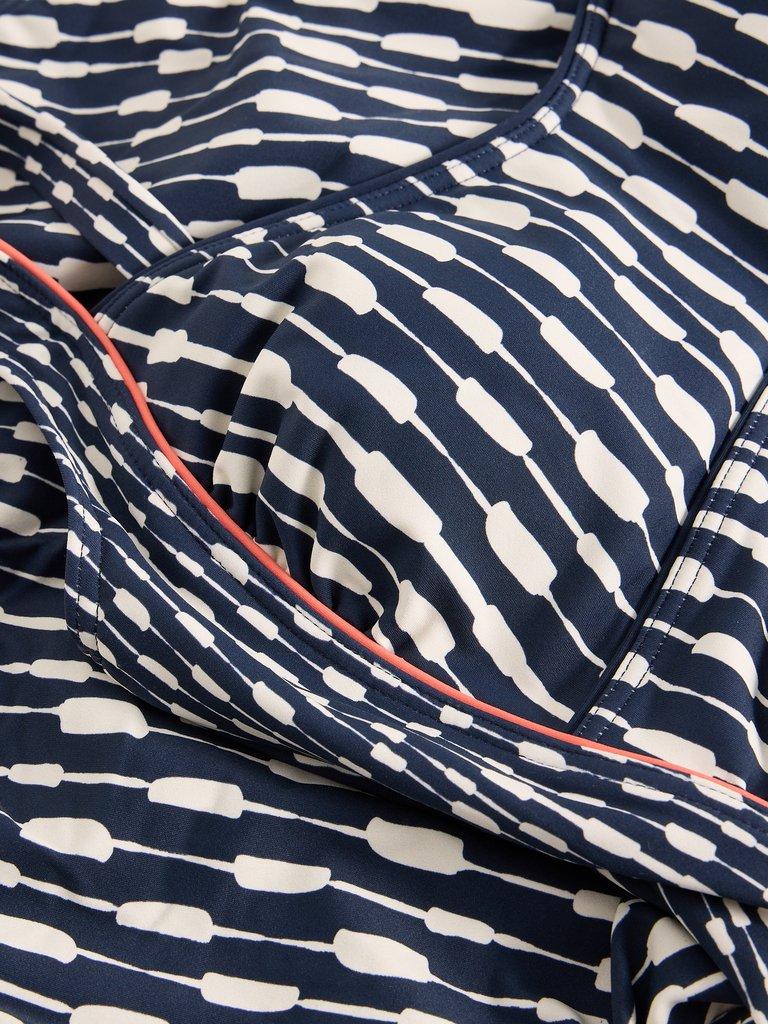 Womens Splash Control Swimsuit in NAVY MULTI - FLAT DETAIL
