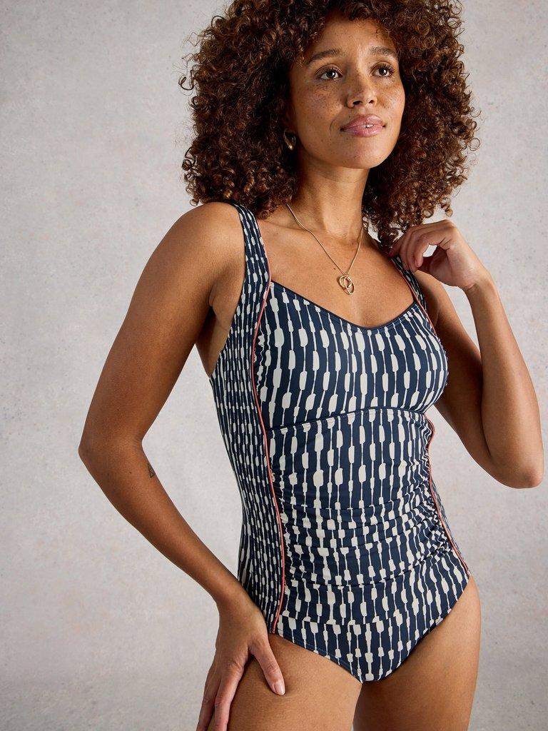 Womens Splash Control Swimsuit in NAVY MULTI - LIFESTYLE