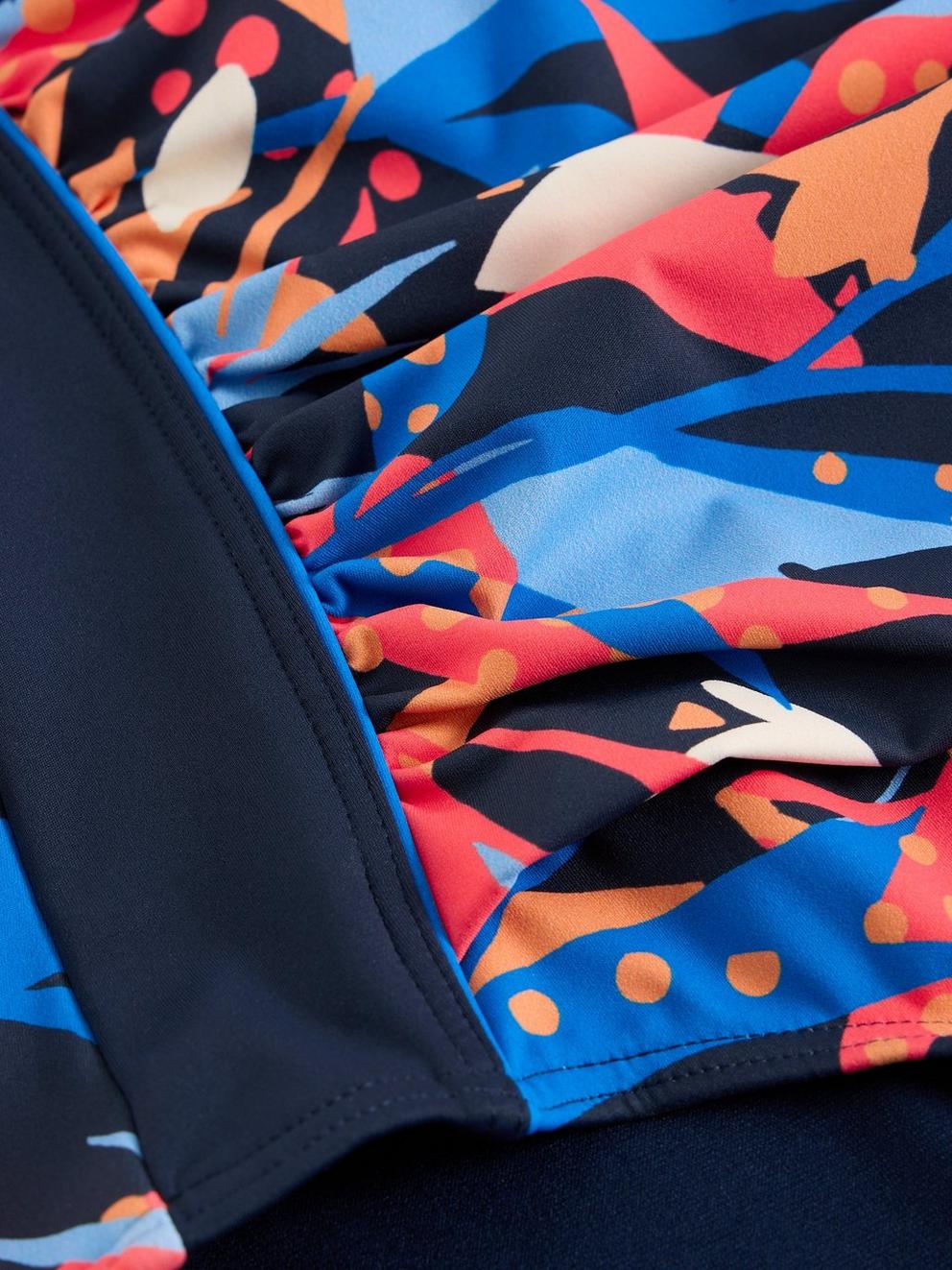 Womens Splash Control Swimsuit in NAVY PR - FLAT DETAIL