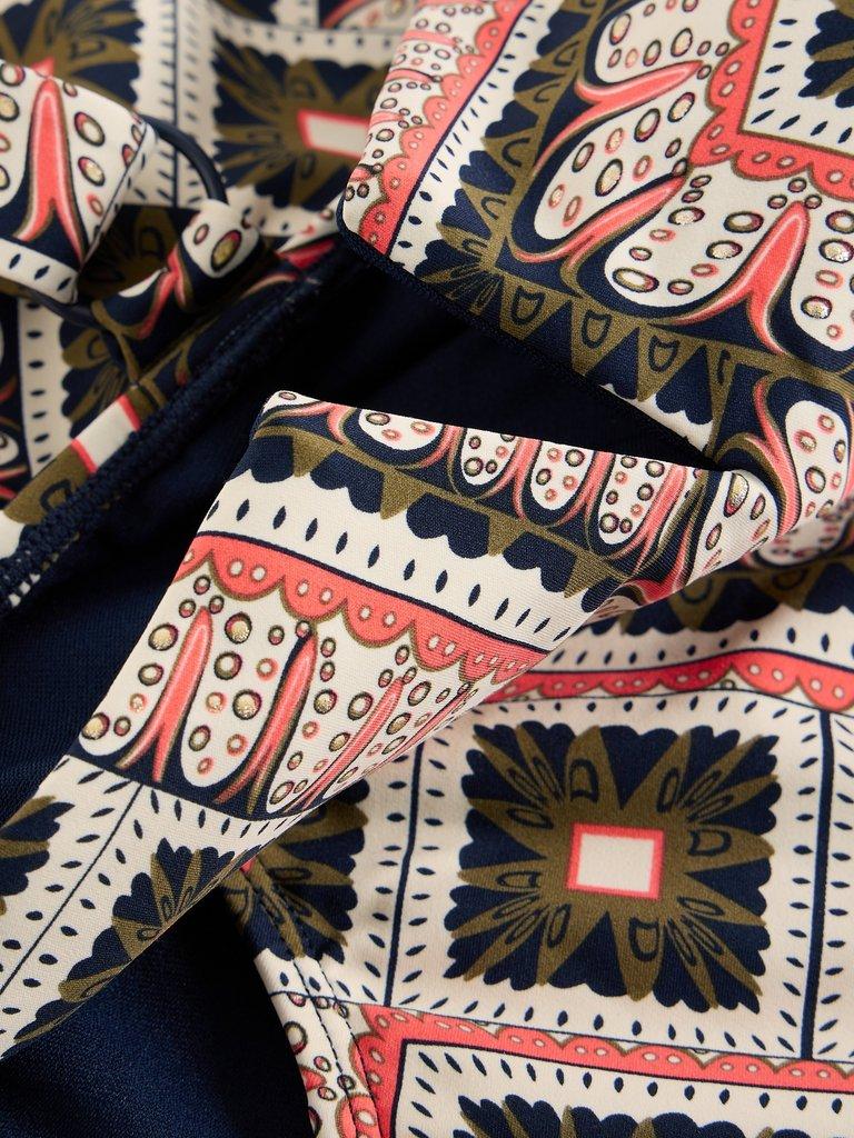 Womens Gabrielle Control Swimsuit in NAVY MULTI - FLAT DETAIL