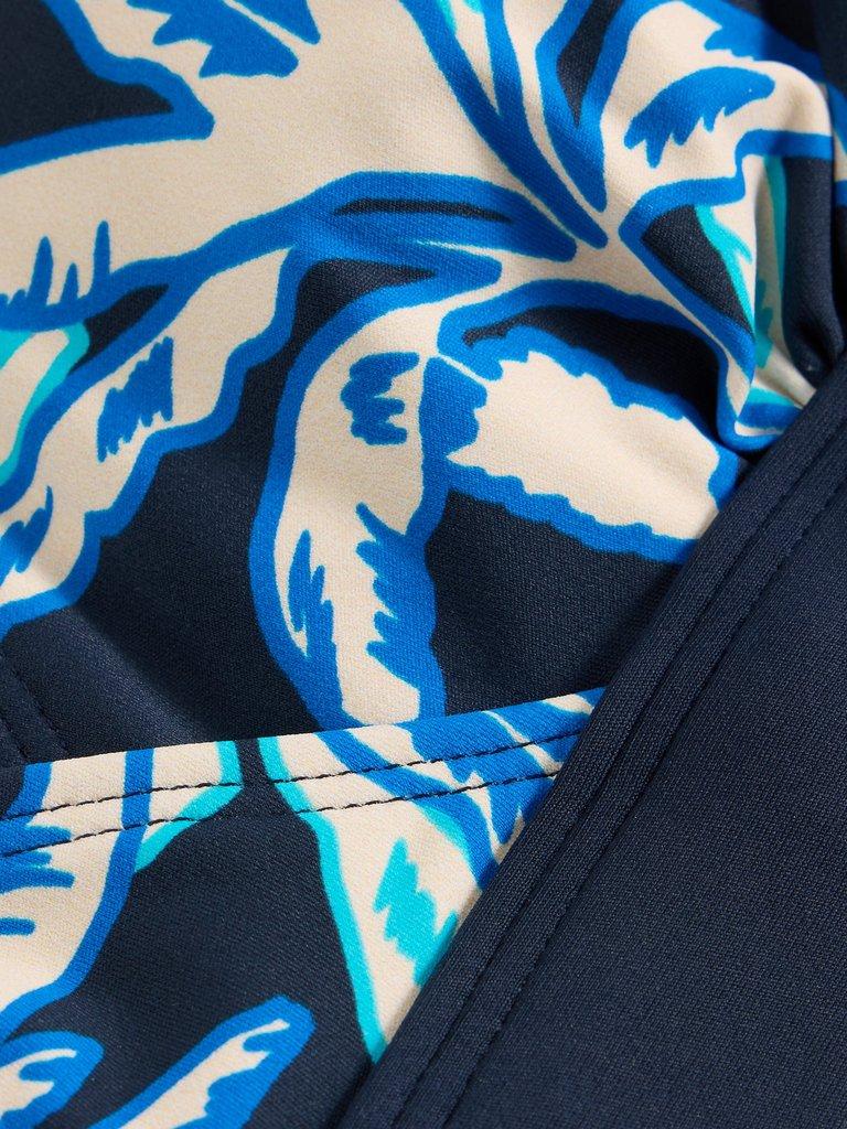 Valley Swim Bikini Top in NAVY PR - FLAT DETAIL