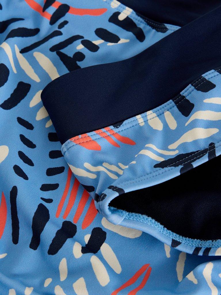 Valley Swim Bikini Bottom in BLUE MLT - FLAT DETAIL