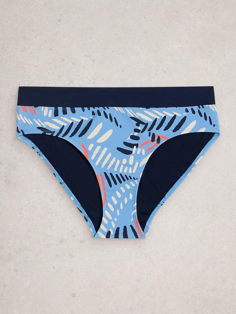 Valley Swim Bikini Bottom in BLUE MLT - FLAT FRONT