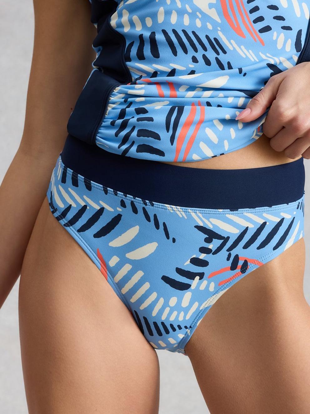 Valley Swim Bikini Bottom in BLUE MLT - LIFESTYLE