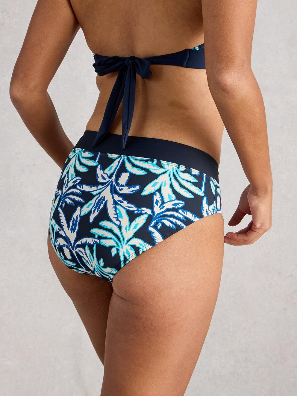 Valley Swim Bikini Bottom in NAVY PR - MODEL BACK