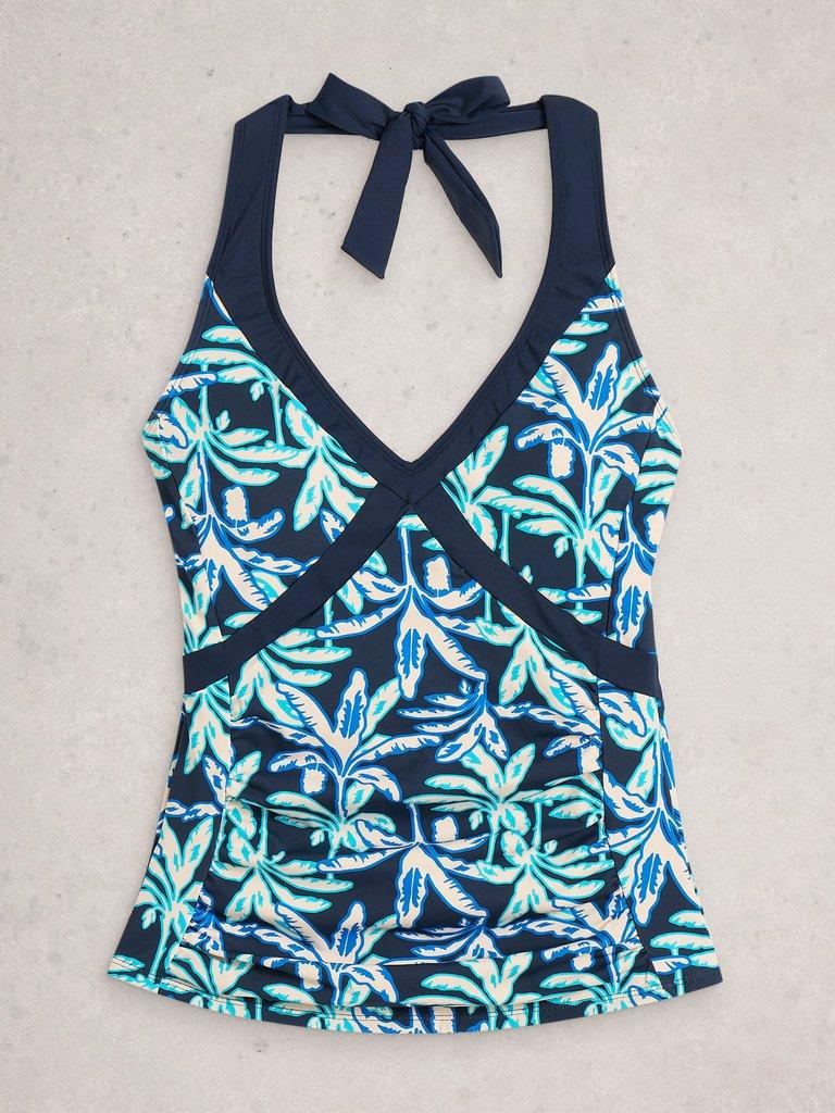 Valley Control Tankini Top in NAVY PR - FLAT FRONT