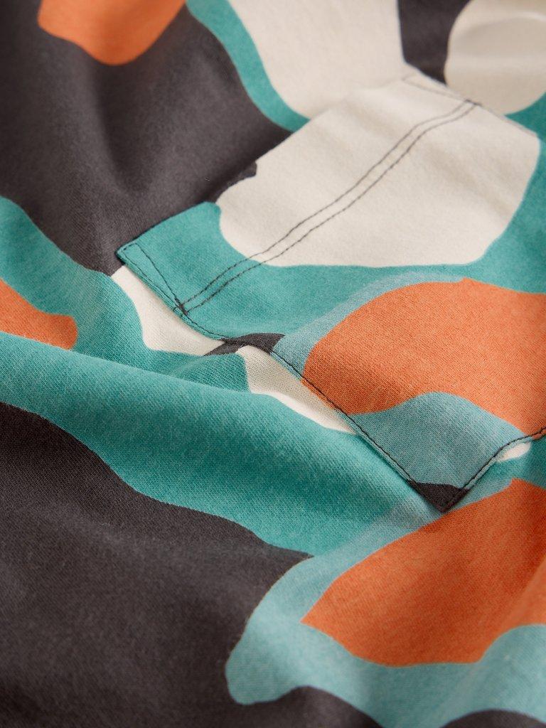 DEMI CREW NECK DOLMAN TOP in GREY PR - FLAT DETAIL