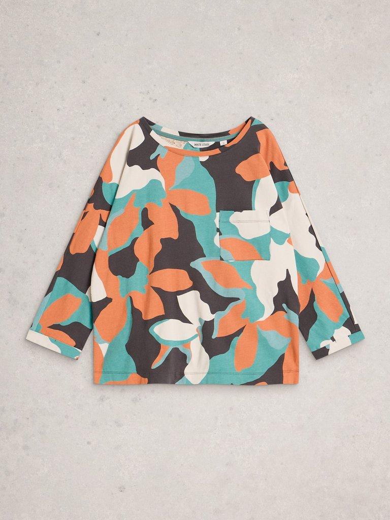 DEMI CREW NECK DOLMAN TOP in GREY PR - FLAT FRONT