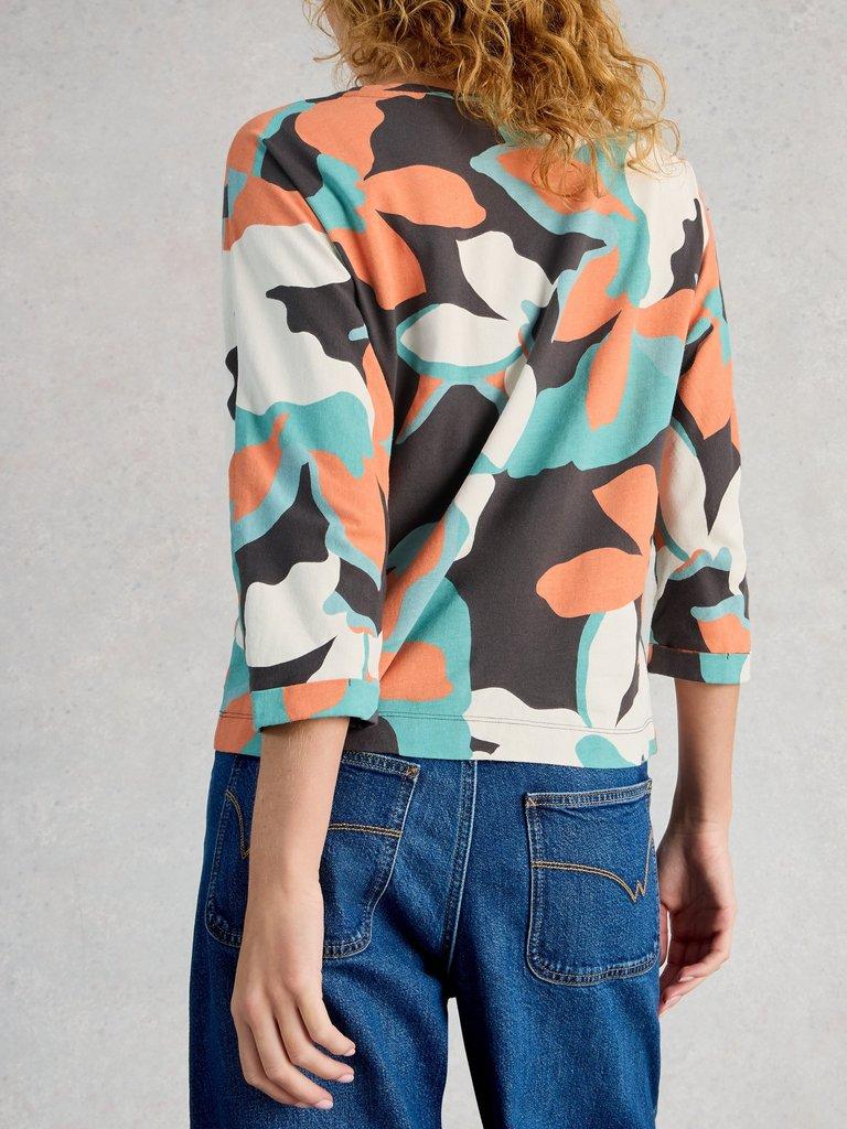 DEMI CREW NECK DOLMAN TOP in GREY PR - MODEL BACK