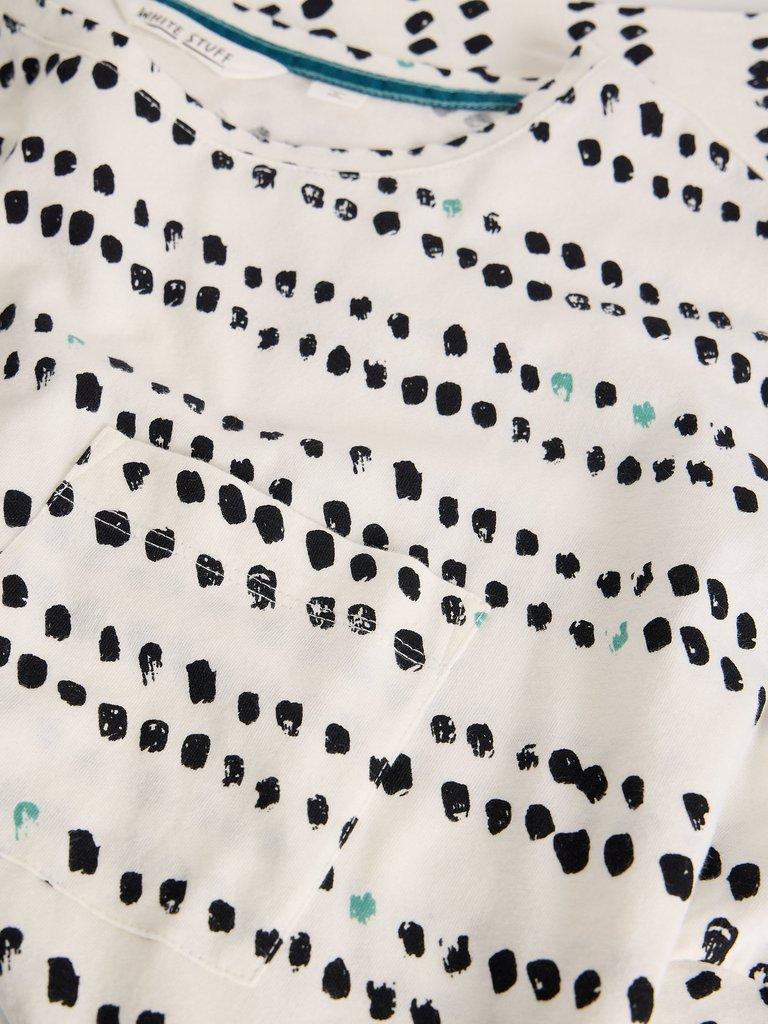 DEMI CREW NECK DOLMAN TOP in IVORY PR - FLAT DETAIL