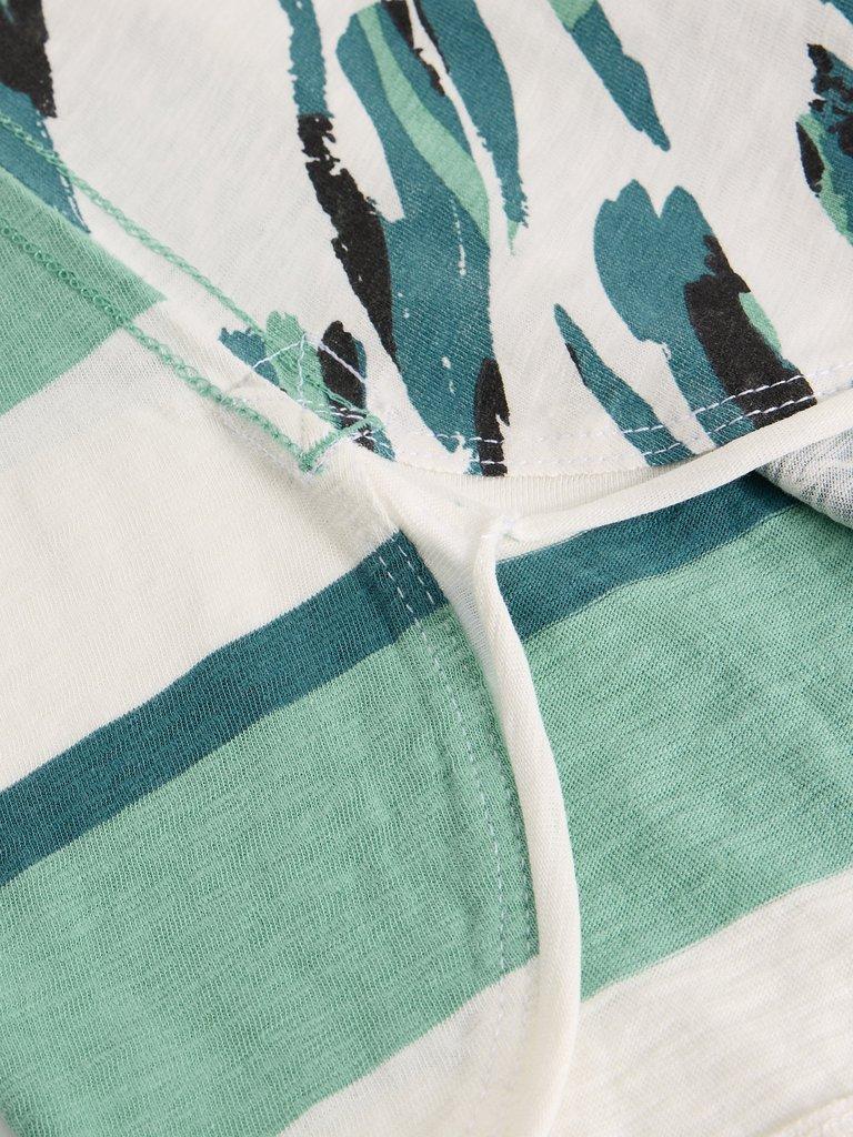 CLARA LONG SLEEVE TEE CREW NECK in IVORY PR - FLAT DETAIL