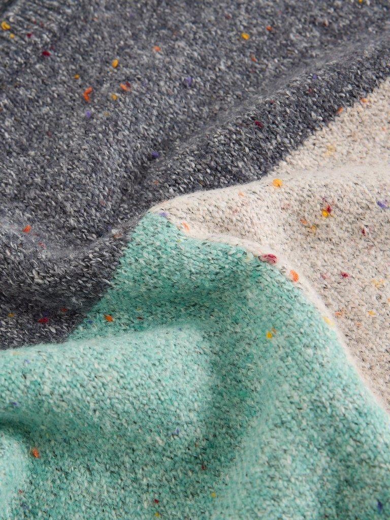 TALIA NEP COLOURBLOCK  JUMPER in BLUE MLT - FLAT DETAIL