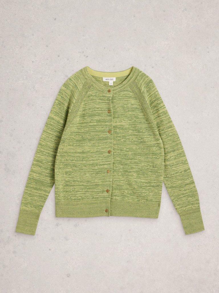 LULU TWIST CARDI in GREEN MLT - FLAT FRONT