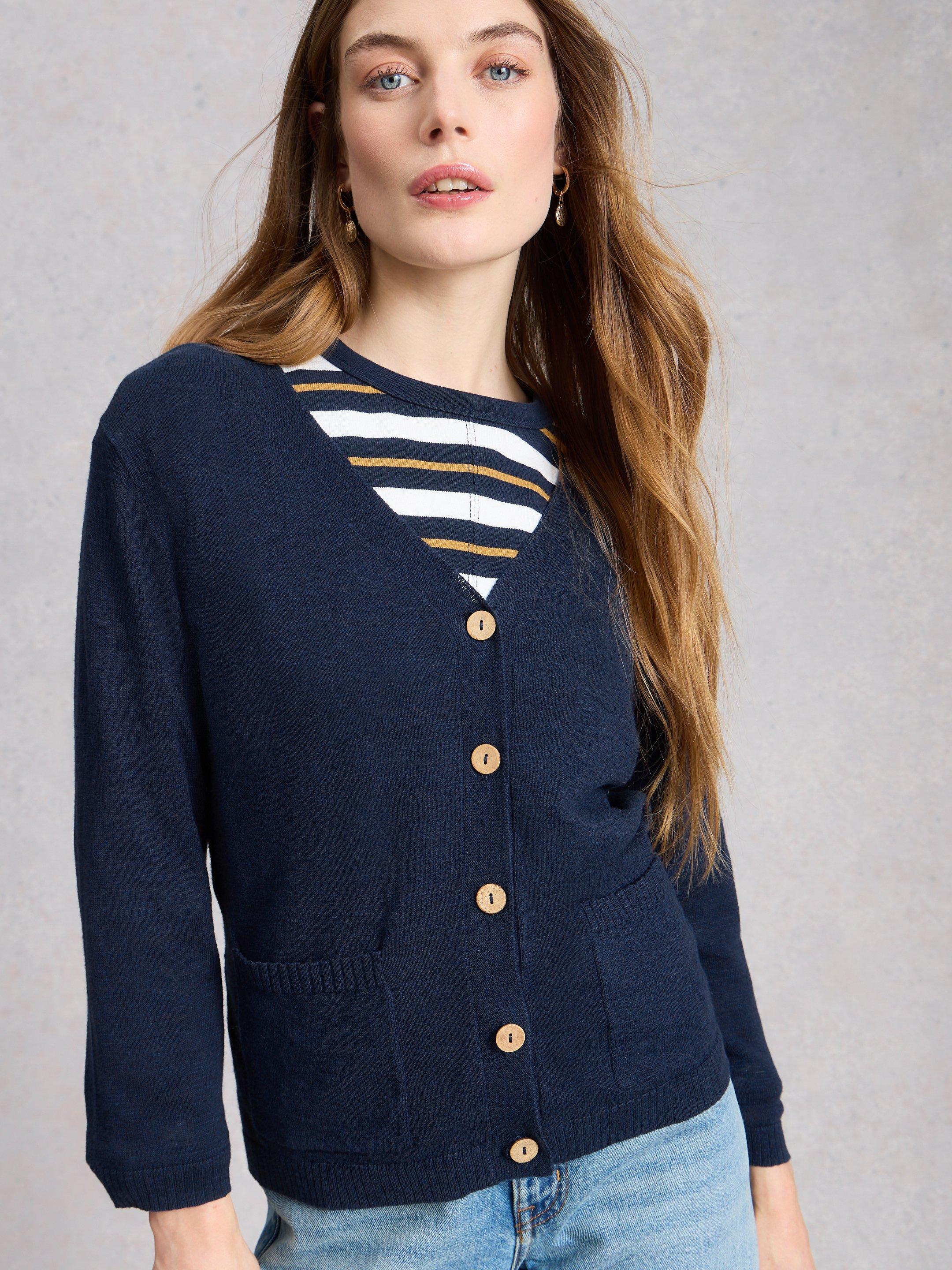 NOVA CARDI in DARK NAVY | White Stuff