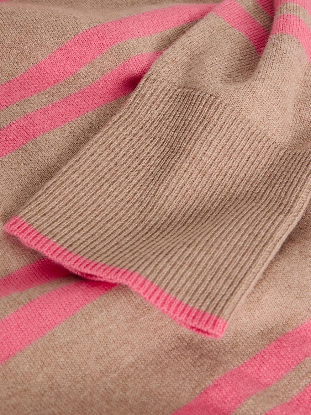 KATIE STRIPED JUMPER in NAT MLT - FLAT DETAIL