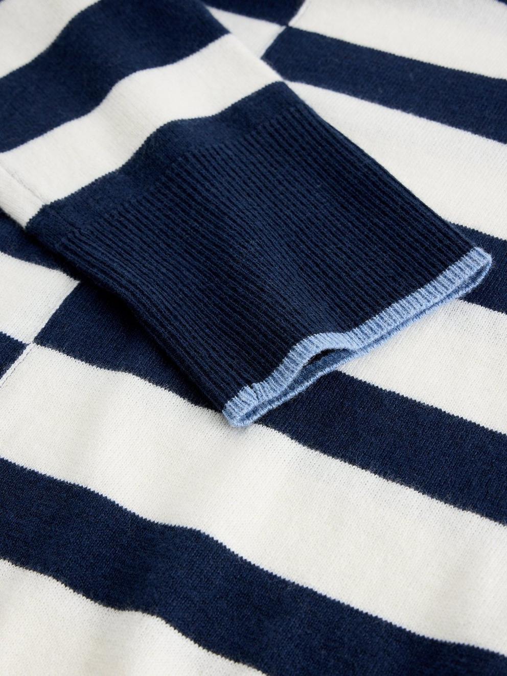 KATIE STRIPED JUMPER in NAVY MULTI - FLAT DETAIL