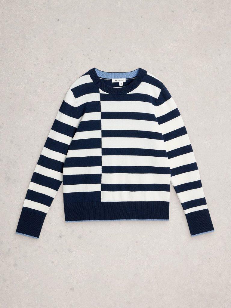 KATIE STRIPED JUMPER in NAVY MULTI - FLAT FRONT