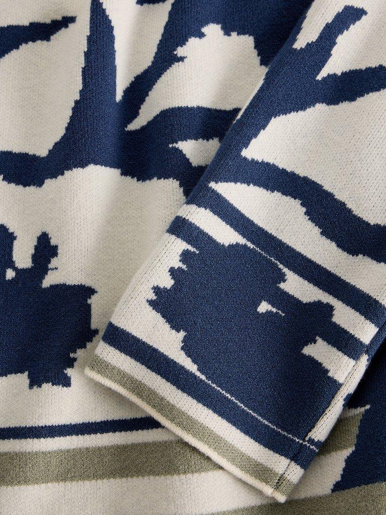 FABIA FLORAL JUMPER in IVORY MLT - FLAT DETAIL