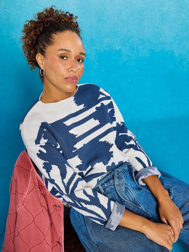 FABIA FLORAL JUMPER in IVORY MLT - MIXED