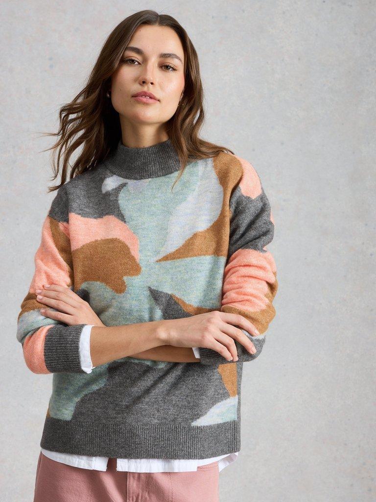 ARIA ABSTRACT JUMPER in GREY MLT - LIFESTYLE