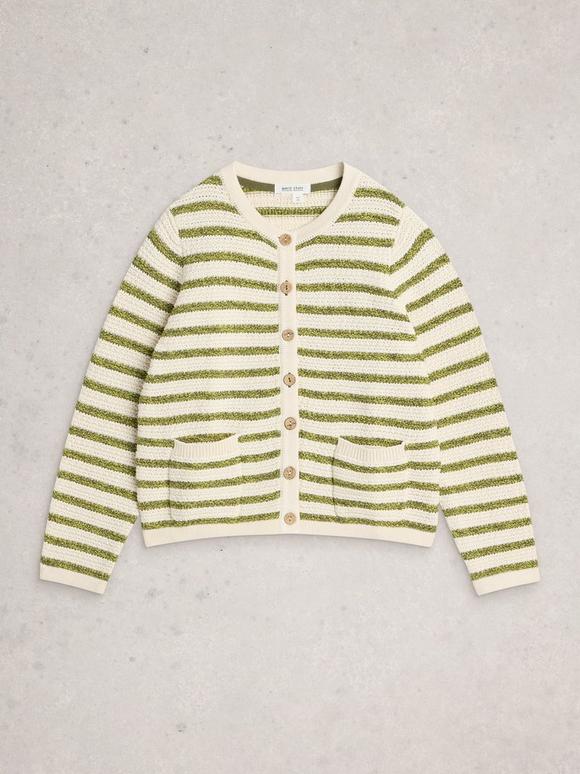 ISABELLA WAVY CARDI in IVORY MULTI | White Stuff US