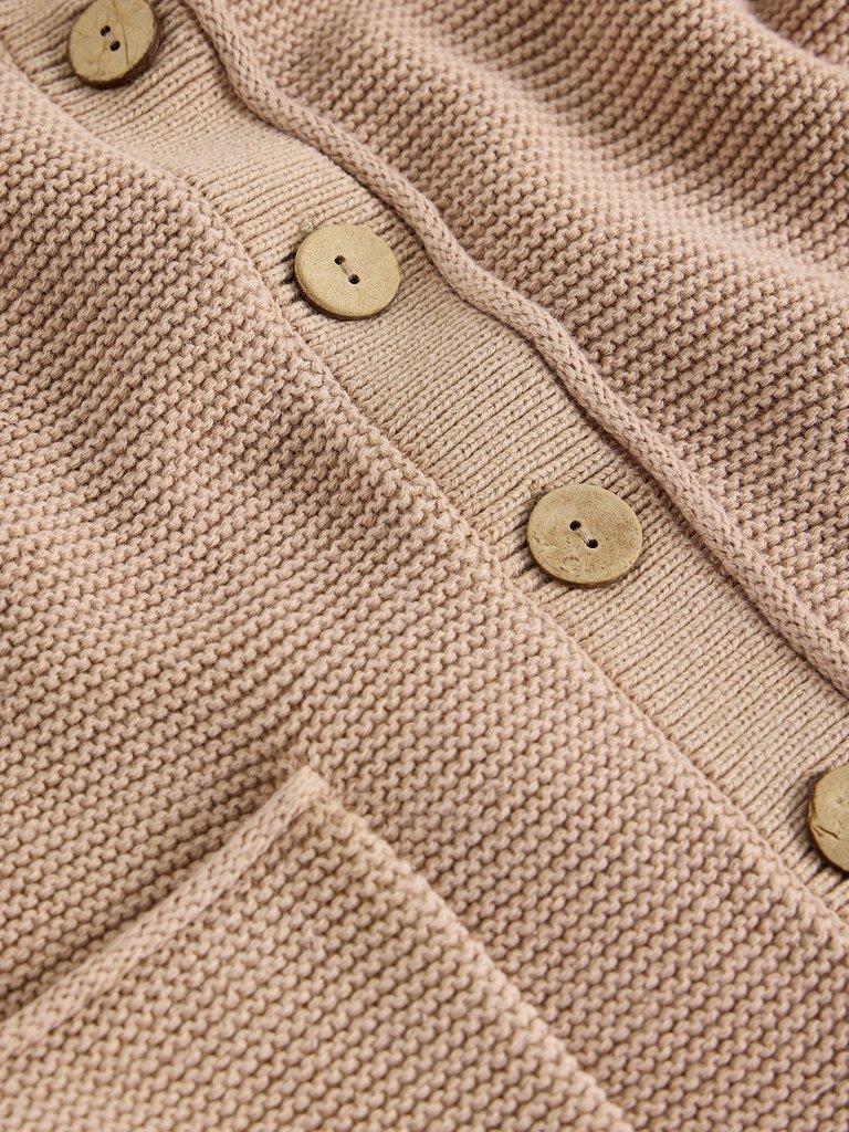 GIGI WASHED CARDI in LGT NAT - FLAT DETAIL