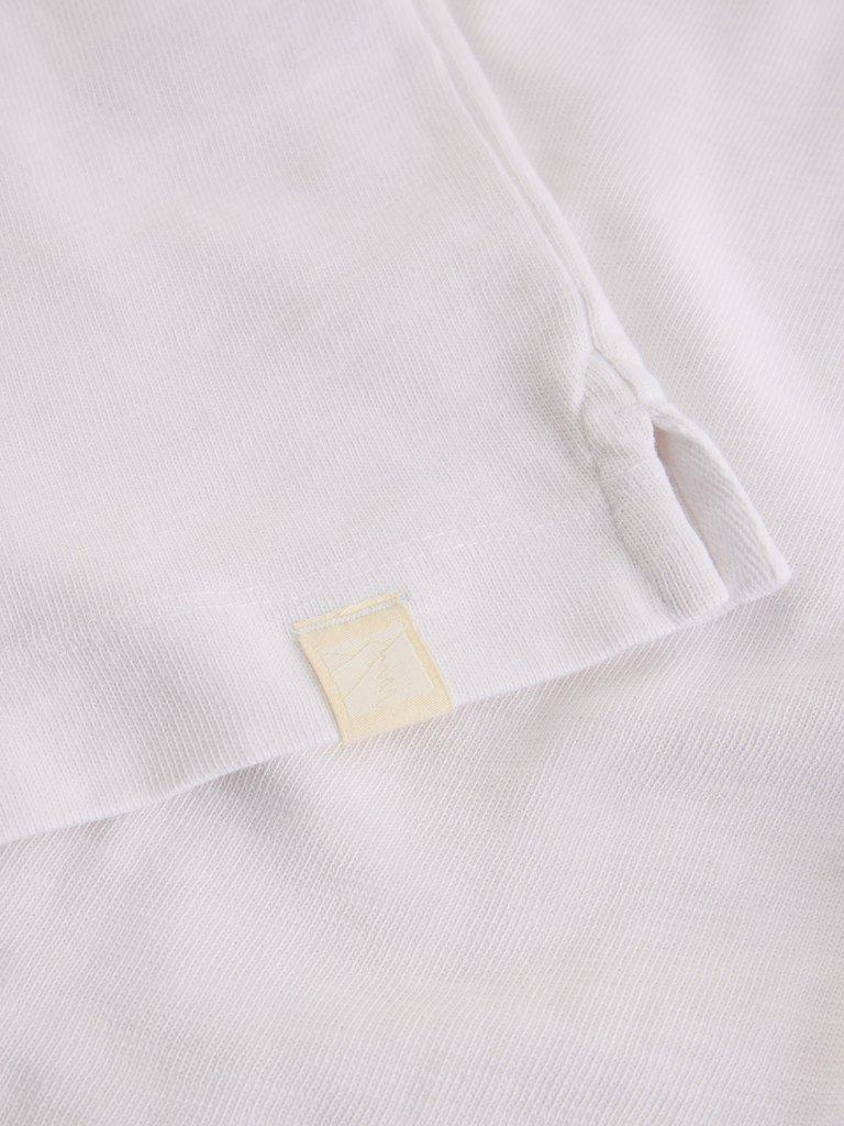 Harrington Relaxed Tee in BRIL WHITE - FLAT DETAIL