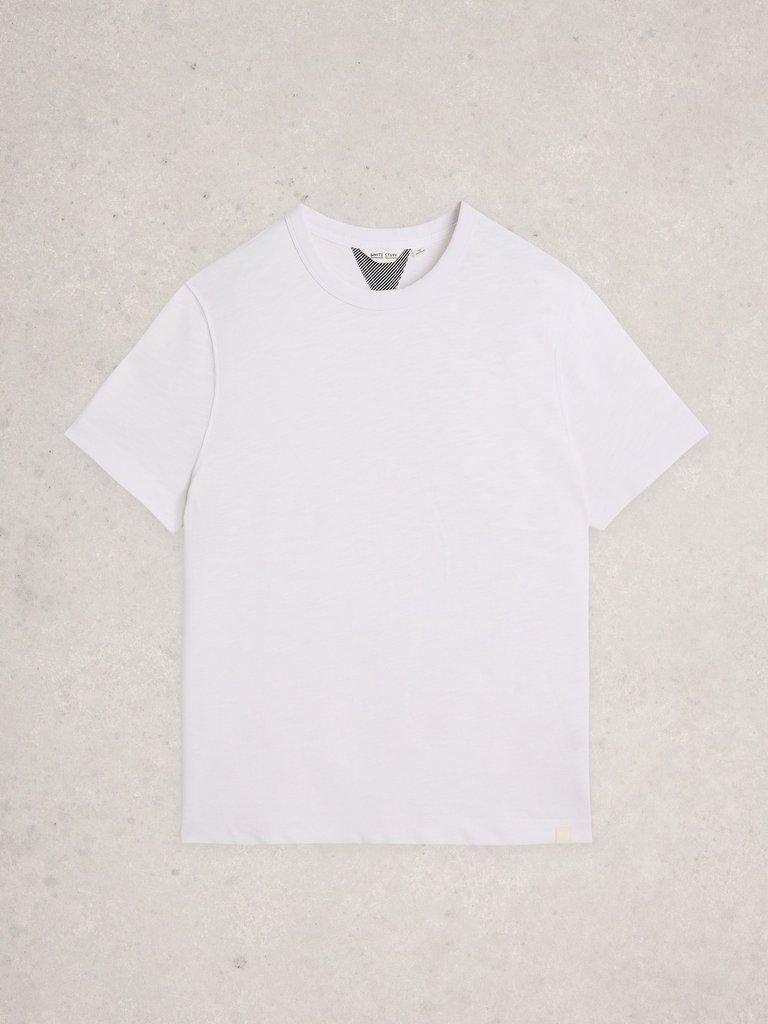 Harrington Relaxed Tee in BRIL WHITE - FLAT FRONT