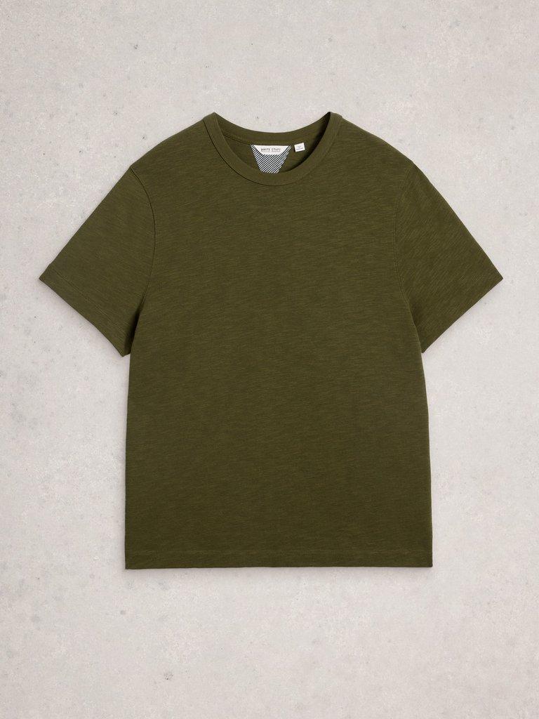 Harrington Relaxed Tee in KHAKI GRN - FLAT FRONT