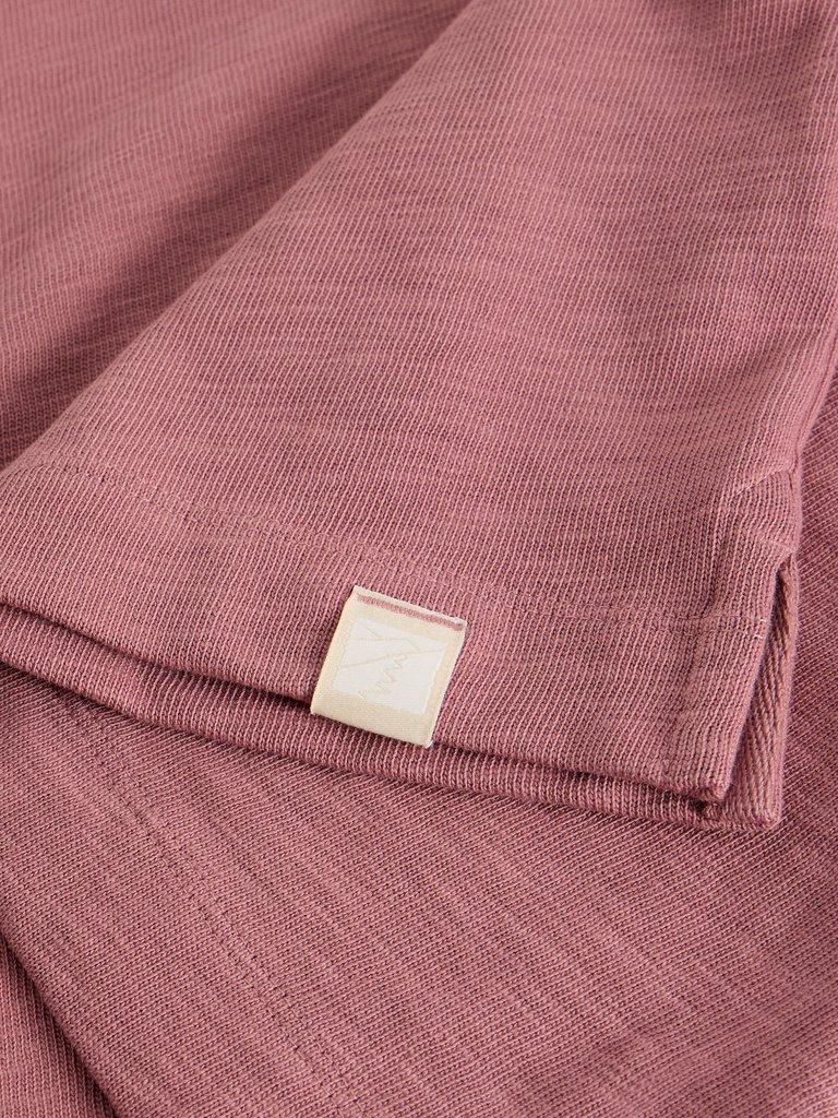 Harrington Relaxed Tee in LGT PINK - FLAT DETAIL