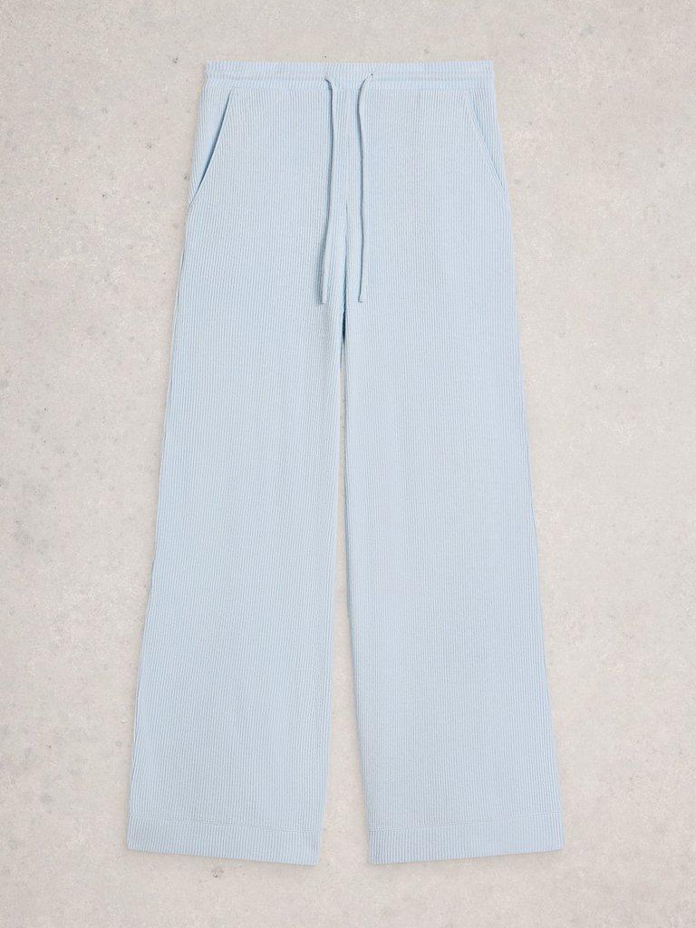 COSY JERSEY RIB BOTTOM in LGT BLUE - FLAT FRONT