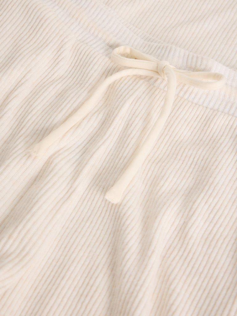 COSY JERSEY RIB BOTTOM in PALE IVORY - FLAT DETAIL
