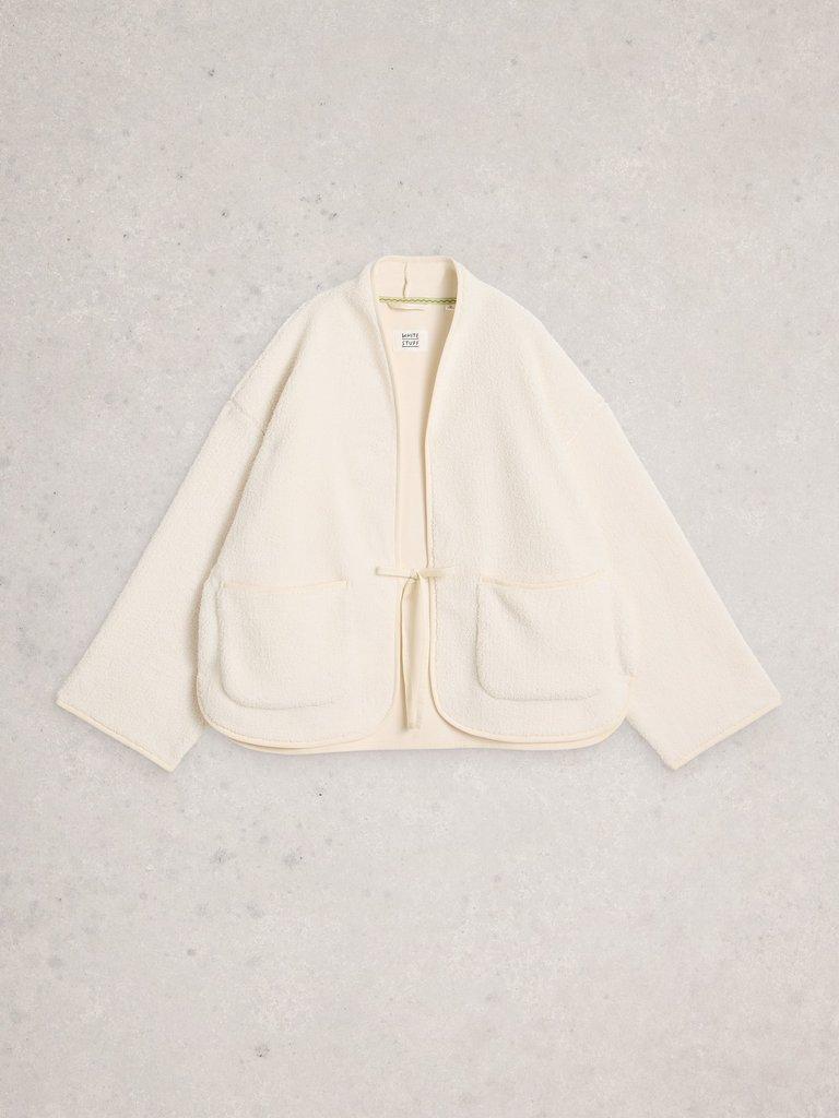 WREN EDGE TO EDGE JACKET in PALE IVORY - FLAT FRONT