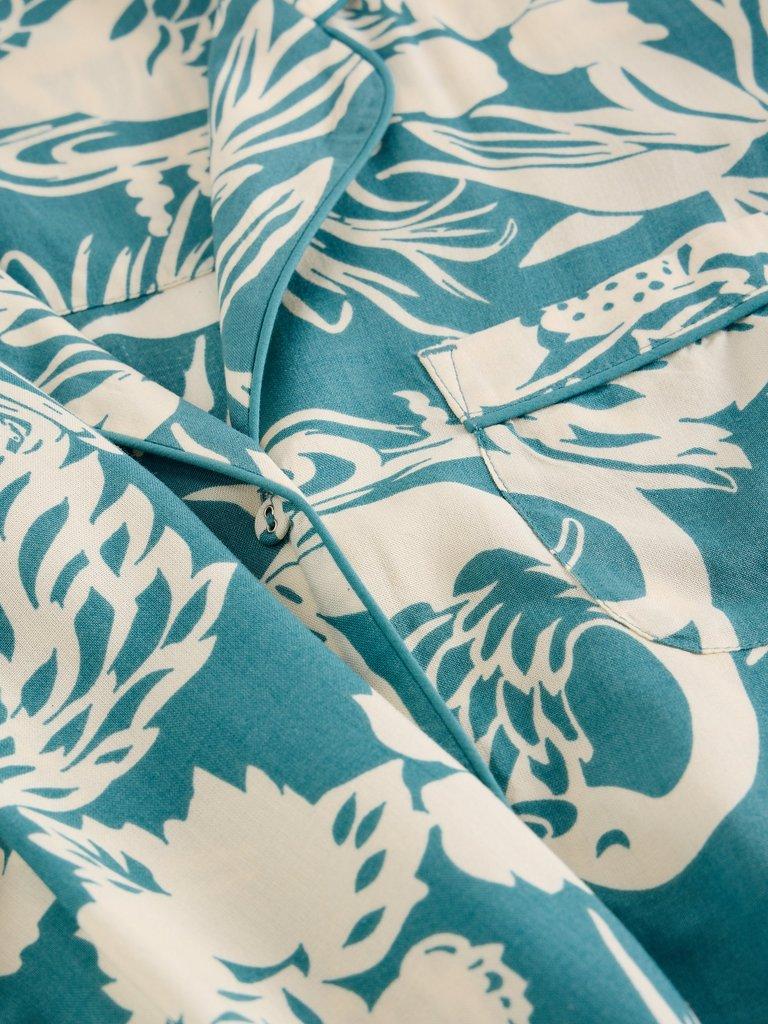 SWAN NIGHTSHIRT in BLUE PR - FLAT DETAIL