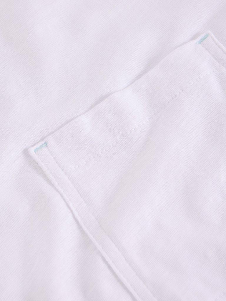 GINA TEE in BRIL WHITE - FLAT DETAIL