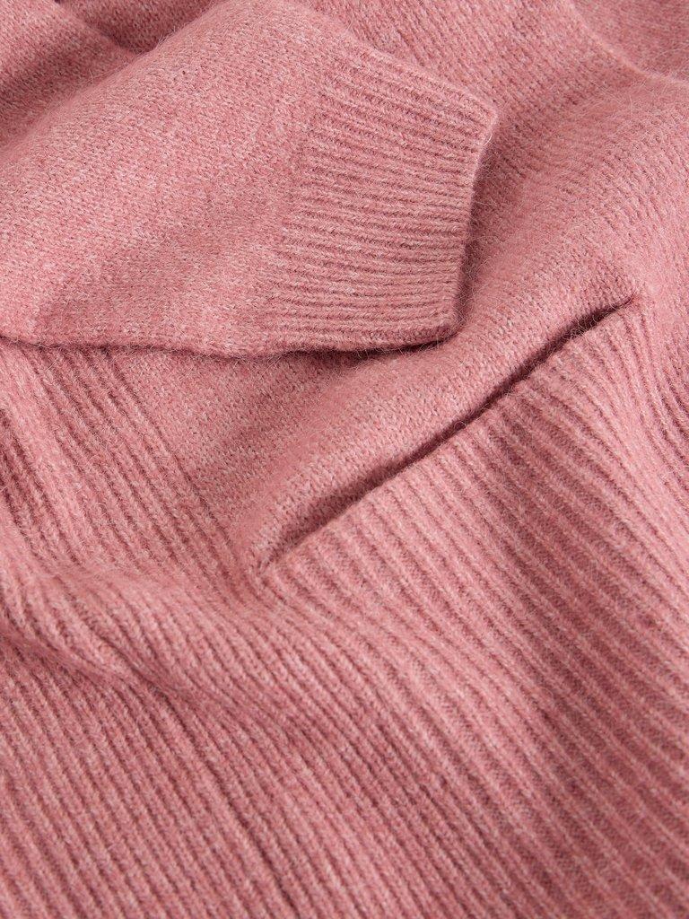 ERIN CARDI in MID PINK - FLAT DETAIL